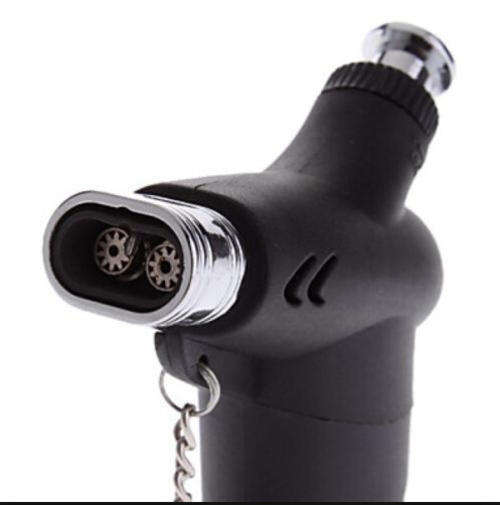 COOL Dual Double 2 Jet Flame 1300' Windproof Butane Gas Torch Cigarette Lighter