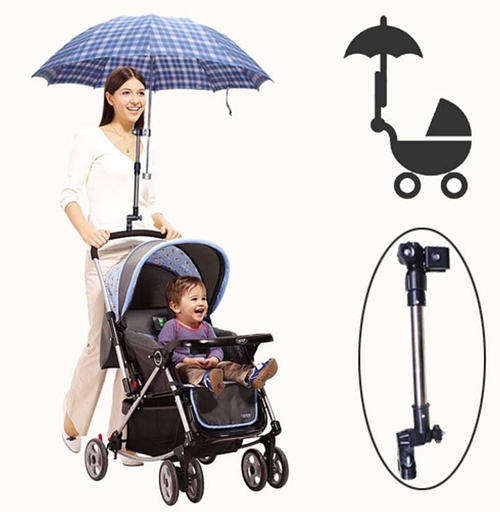 New Bicycle Pram Stroller Wheelchair Buggy Bike Umbrella Holder Connector