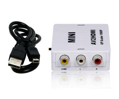 Mini Composite AV CVBS 3RCA to HDMI Video Converter Adapter 720p 1080p Upscaler-FREE SHIPPING