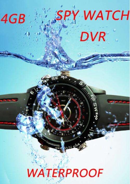 New 4GB Waterproof Spy Watch Hidden Recorder Camera DVR