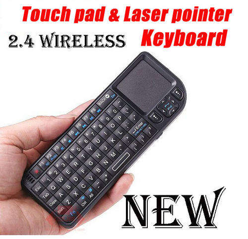 NEW ARRIVAL!!   2.4G Wireless Rii Mini Keyboard WITH Touchpad&Laser point For PC PS3