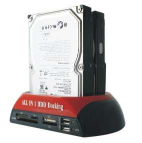 3.5"/2.5" SATA  HDD Dock Docking Station with Card reader&extend usb ports~ All in one