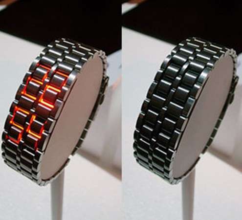 *LOCAL STOCK* COOL!! Rare SUPER Fashion Style LED Metal Faceless Watch