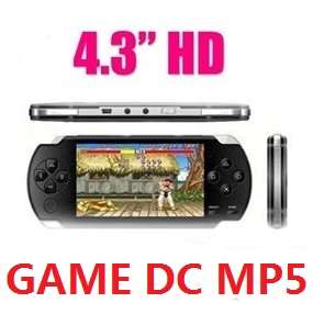 4.3"  Game Player 1000+ games come with.  4GB MP3/MP4/MP5/ Multimedia Player  Ebook TV Out. Black