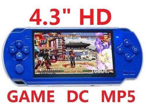 4.3"  Game Player 1000+ games come with.  4GB MP3/MP4/MP5/ Multimedia Player  Ebook TV Out. Blue