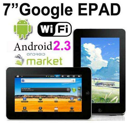 2012 version Google Android 2.3 PAD with Camera~4GB~Tablet PC~~laptop~ 3G~MID~LAN~Silver