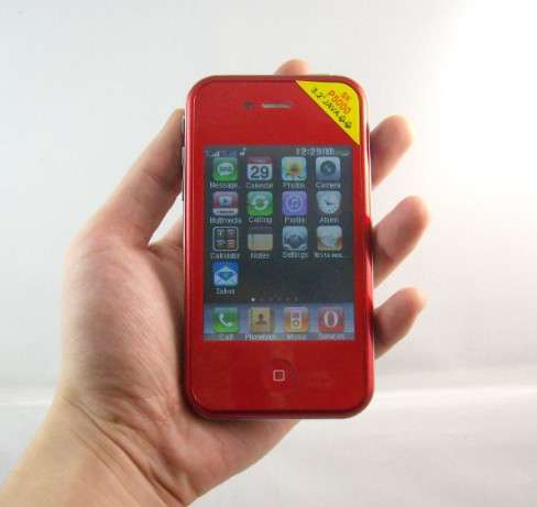 Fashion SLIM DUAL SIM TOUCH SCREEN SLIM CELLPHONE BLUETOOTH,JAVE,.RED