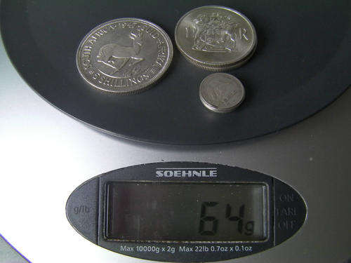 50g Silver in authentic 80% lot South-African coins