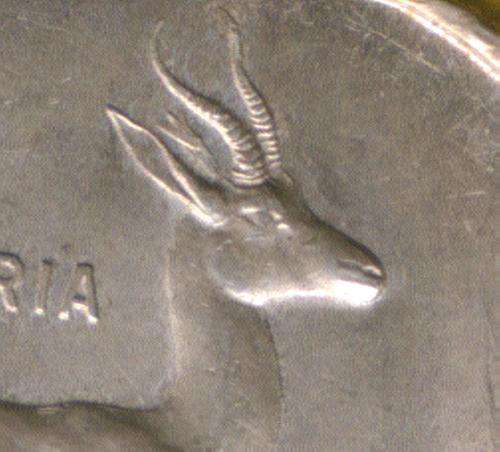 !!WOW!! ***CONFIRMED TAGGED EAR*** SPRINGBOK SILVER ONE RAND R1 !!