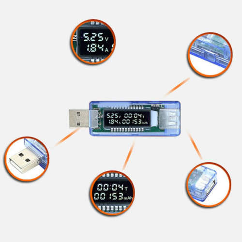USB Charger Power Battery Capacity Tester Voltage Current Meter 3V-9V 0-3A ** LOCAL STOCK **