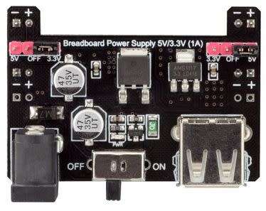 Breadboard Power Supply Module PSU 3.3V (800mA) and 5V (1A)