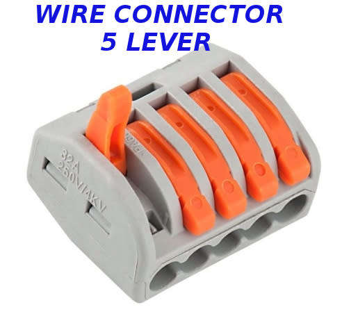 Wire Connector WAGO 5 Lever for 0.08mm to 4mm wire **LOCAL STOCK**