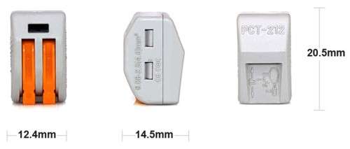 Wire Connector WAGO Type 2 Lever for 0.08mm to 4mm Wire  **LOCAL STOCK**