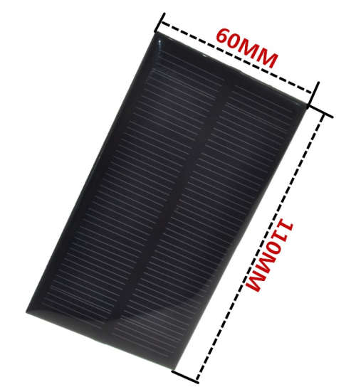 SOLAR PANEL 5V  1W 110mm x 60mm **LOCAL STOCK**