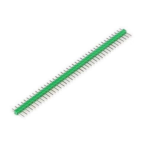 Header Pins Male 40 Pin 2.54mm Straight Single Row - GREEN ***LOCAL STOCK***