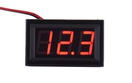 Voltmeter Digital Mini 4.5-30V DC - RED **LOCAL STOCK**