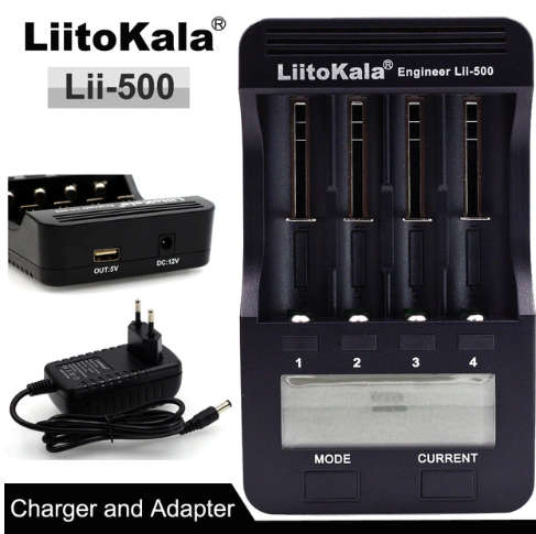 Battery Charger Capacity Tester 18650 Lithium Ion NIMH - Liitokala Lii500 **LOCAL STOCK**