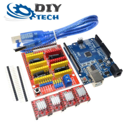 CNC Shield V3 + 4pcs A4988 driver + Arduino UNO R3 + USB Cable **LOCAL STOCK**