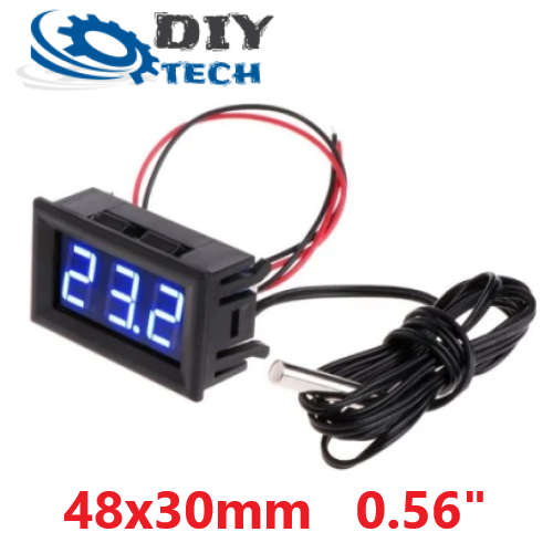 Temperature Meter Thermometer  Digital (BLUE Display) (12V) **LOCAL STOCK**