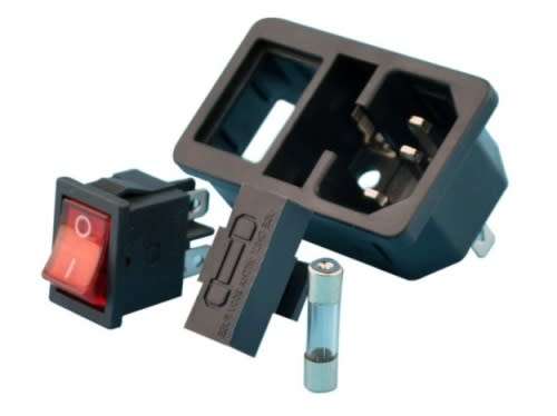 Power Socket Clip In with Switch 250V 10A