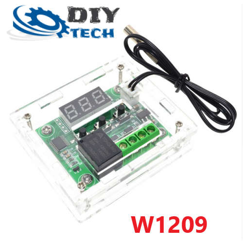 Temperature Controller W1209  + Enclosure 12V DC -50 to +110deg (1 Meter PROBE) **LOCAL STOCK**