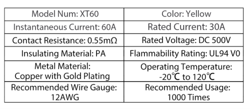 Connector XT60 60A RC Lipo 1 Pair **LOCAL STOCK**