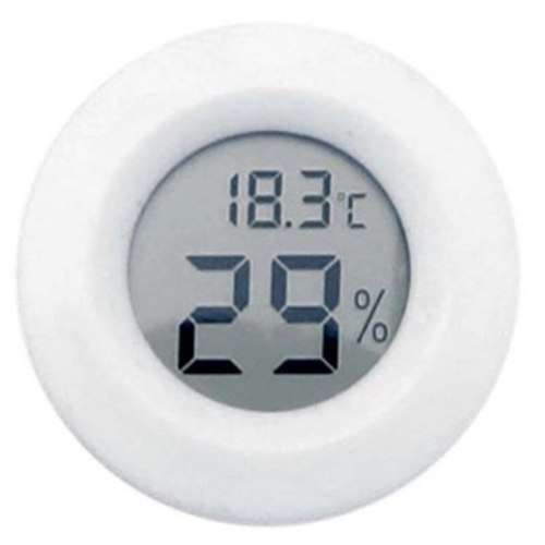 Thermometer & Hygrometer Temperature Humidity Meter Round (White) **LOCAL STOCK**