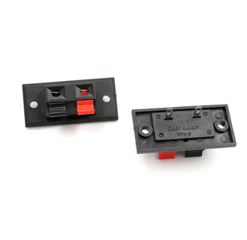 Connector Terminal Push in Jack Spring Load 2 Pin**LOCAL STOCK**