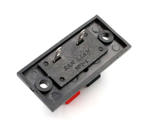 Connector Terminal Push in Jack Spring Load 2 Pin**LOCAL STOCK**