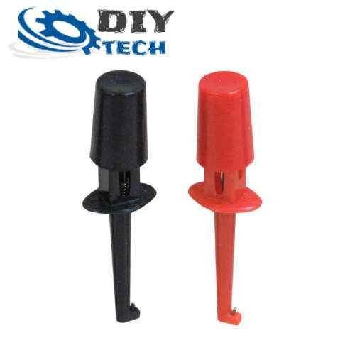 Grabber Hooks Test Hooks Probe (1 PAIR) Black and Red **LOCAL STOCK**