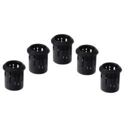 Plastic panel holder for 5mm LED Black (25 Pack) ***LOCAL STOCK***