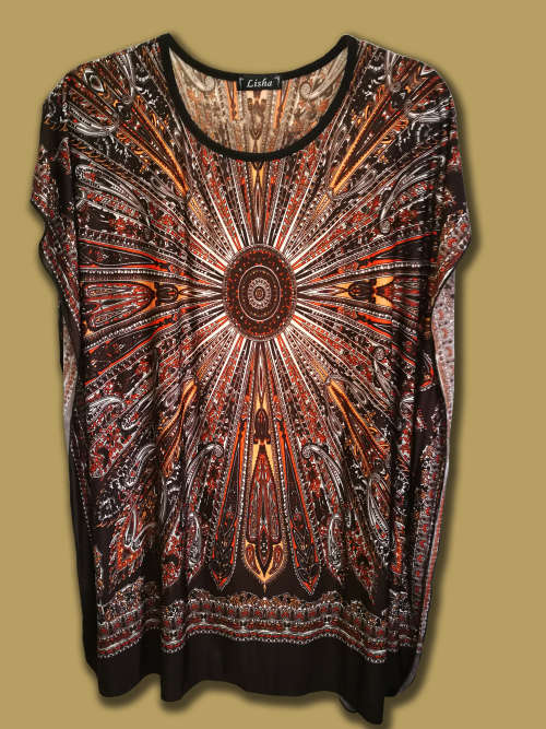 mandala kaftan cover up