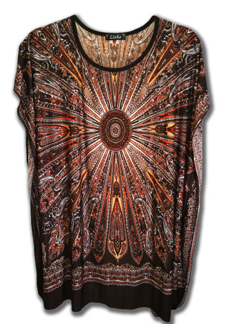 mandala kaftan cover up
