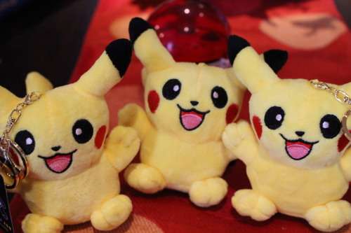 Pokemon scented Pikachu plush figurine keychain