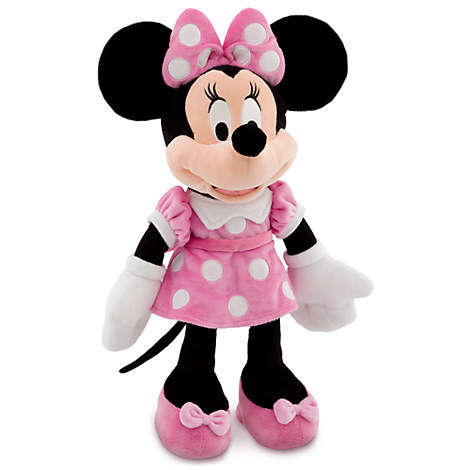 Authentic Disney Minnie Mouse Plush - Pink - Medium - 19''