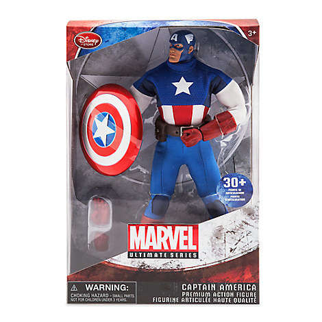 Marvel Ultimate Series Captain America Premium Action Figure - 11 1/2''
