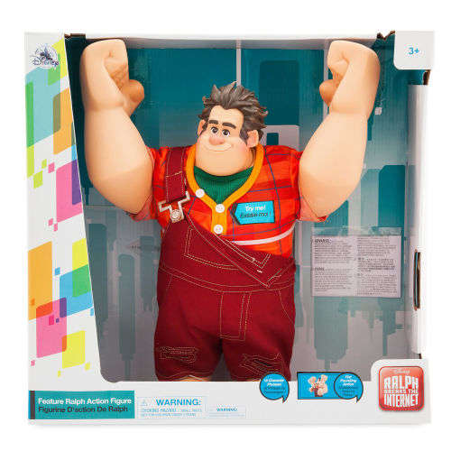 Disney Store Large Wreck-It Ralph Talking Action Figure 18 phrases