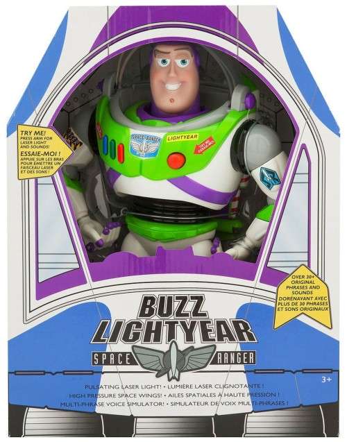 Official Disney Buzz Lightyear Interactive Talking Action Figuree-12`