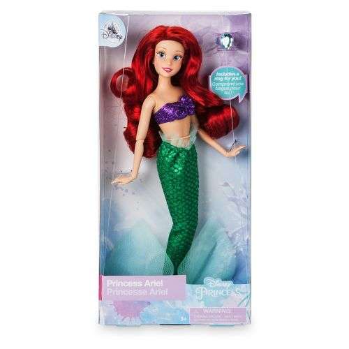 Disney Ariel Classic Doll with Ring  The Little Mermaid  11 1/2''