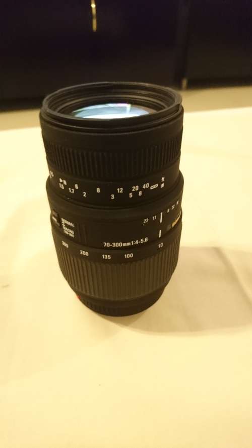 Sigma 70-300mm f4-5.6 macro zoom lens for sony