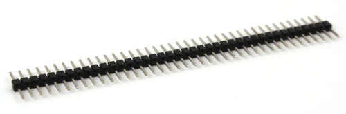40 Pin 2.54mm Male Straight Single Row Header Various Colours ***LOCAL STOCK***