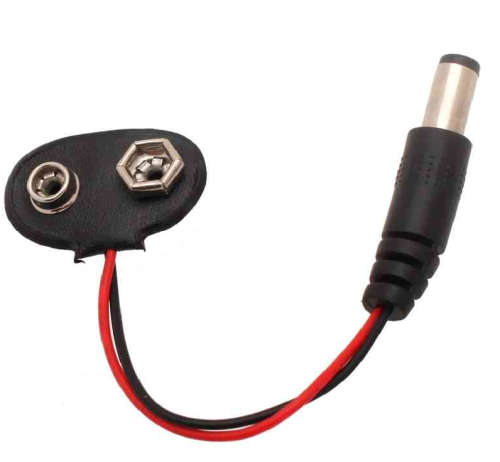 Battery Holder Clip 9V with 2.1mm x 5.5mm Jack for Arduino ***LOCAL STOCK***