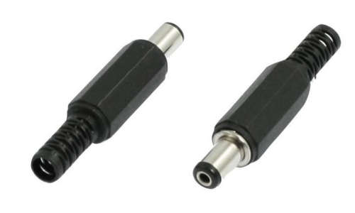 DC Male Inline Power Plug 5.5mm x 2.1mm