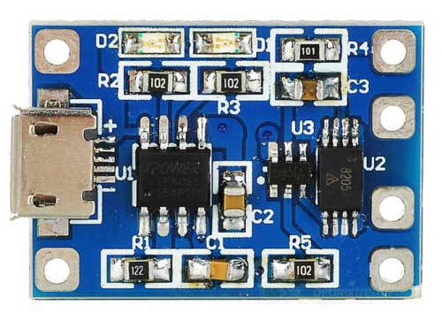 TP4056 Micro USB 1A 5V 18650 Lithium Battery Charger with Dual Protection ***LOCAL STOCK***