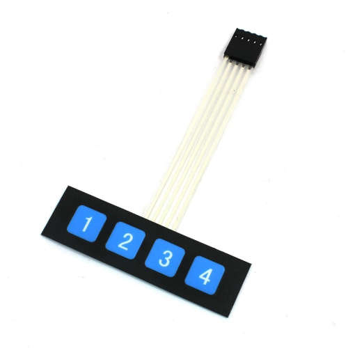 1 x 4 Matrix 4 Key Keypad Membrane Switch for Arduino ***LOCAL STOCK***