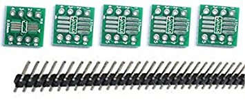 5 Pack SO8 MSOP8 SOIC8 TSSOP8 SOP8 to DIP8 IC Adapter PCB Plate with Headers ***LOCAL STOCK***