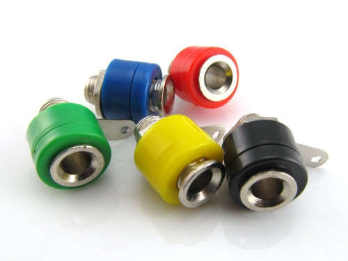 Banana 4mm Chassis Socket Panel Mount Connector Female - Black ***LOCAL STOCK***