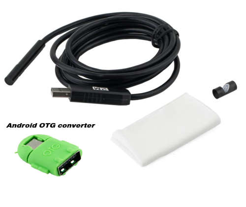 2 Metre LED USB Waterproof Endoscope Inspection Video Camera 7mm for PC and Android ***LOCAL STOCK**