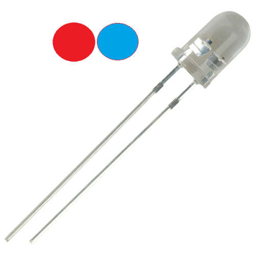 5mm Water Clear Round Top Blue Red Flash Alarm LED Diode ***LOCAL STOCK***