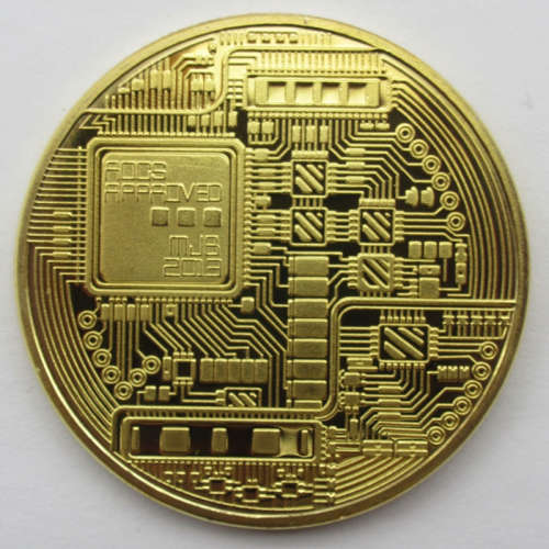 BTC Bitcoin Gold Plated Coin Collectible ***LOCAL STOCK***